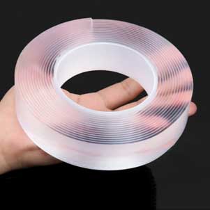 3M Extra Strong Double Sided Tape, Clear Washable Thin Nano Tape, (3M x 3CM  x 2MM)