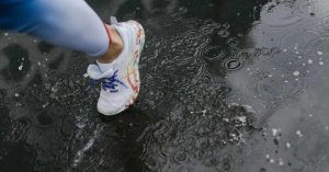 How can I dry my wet shoes quickly?